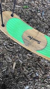 img 5 attached to Bamboo Swurfer Tree Swing Limited Edition — регулируемые ручки, дизайн сиденья для скейтборда и стиль для серфинга стоя