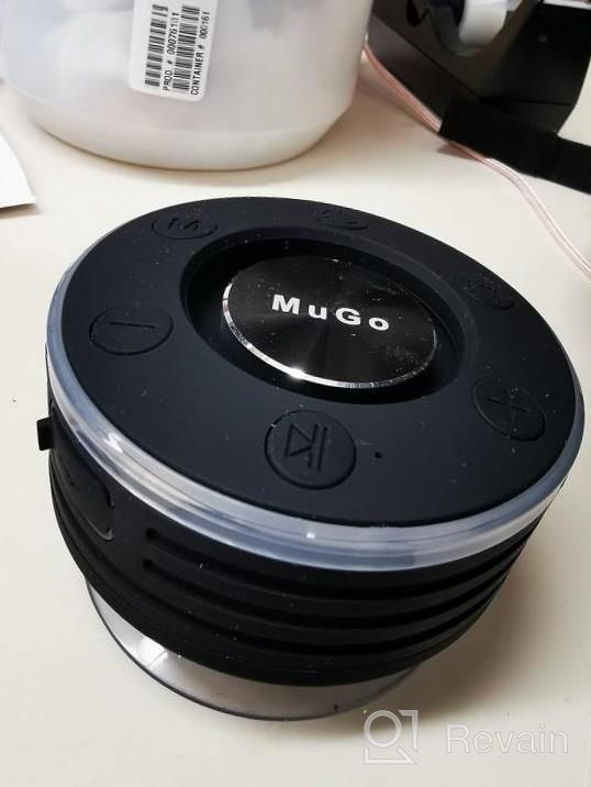 img 1 attached to MuGo Waterproof Bluetooth Shower Speaker With Suction Cup, Mini Outdoor Wireless Portable Speakers With 360° Full Surround Sound And Enhanced Bass, LED Ambient Light - IP7 Rated review by Logan Barela