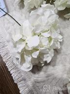 img 1 attached to Pack Of 5 Artificial Hydrangea Flowers With Removable Stems - Full Silk Blush Hydrangea Heads - Perfect For Home Decor, Weddings, And DIY Projects review by Joe Martin