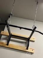 img 1 attached to ONETWOFIT OT103 Wall Mounted Pull Up Bar - 6-Hole Design, 440 Lbs Max Weight Capacity For Indoor/Outdoor Use review by John Salleh