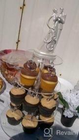 img 6 attached to 5 Tier Round Acrylic Cupcake Stand-Cake Stand-Dessert Stand, Jusalpha 5RFs (With Base) Cupcake Tower