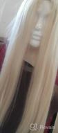 img 1 attached to Flaunt Your Style With Kalyss 26" Silky Straight Mixed 613 Blonde Yaki Wig For Women - Full Head, Heat Resistant And Premium Synthetic Hair - Perfect For Center Parting Look! review by Justin Abreu