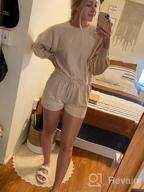 img 1 attached to TECREW Women'S Long Sleeve Knit Sweatsuit Set: Trendy 2-Piece Outfit With Crop Top Shorts review by Jerardo Yatnalkar