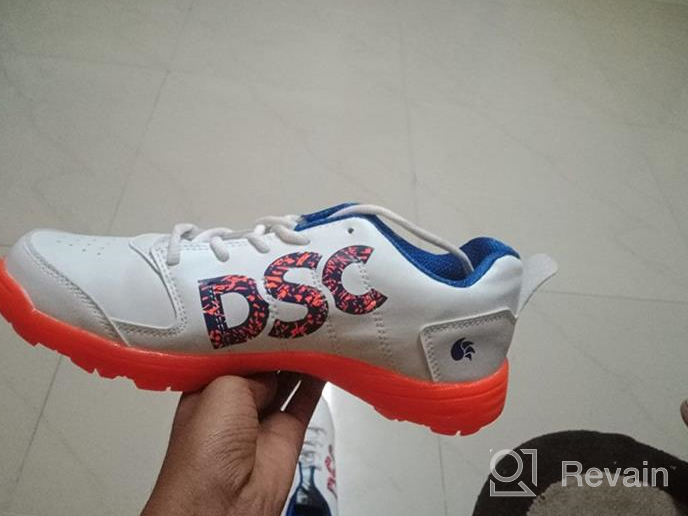 img 1 attached to DSC Beamer Cricket Shoes in Vibrant Orange and White for Ultimate Performance review by Phillip Samuel