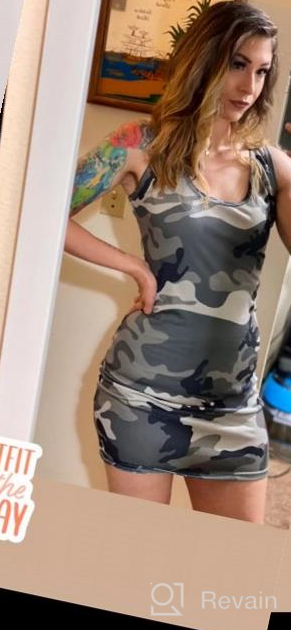 img 1 attached to Mansy Women'S Summer Camo Sexy Bodycon Tank Sundresses review by Matt Nichols