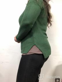 img 7 attached to FISACE Women'S Cozy Cable Knit Oversized Turtleneck Sweater - Perfect For Fall And Winter!