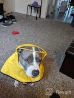 img 1 attached to Waterproof Dog Raincoat With Adjustable Belly Strap, Leash Hole & Reflective Strip - Lightweight Breathable Hoodie Jacket For Medium Large Dogs - Easy To Wear review by Josh Ulrich
