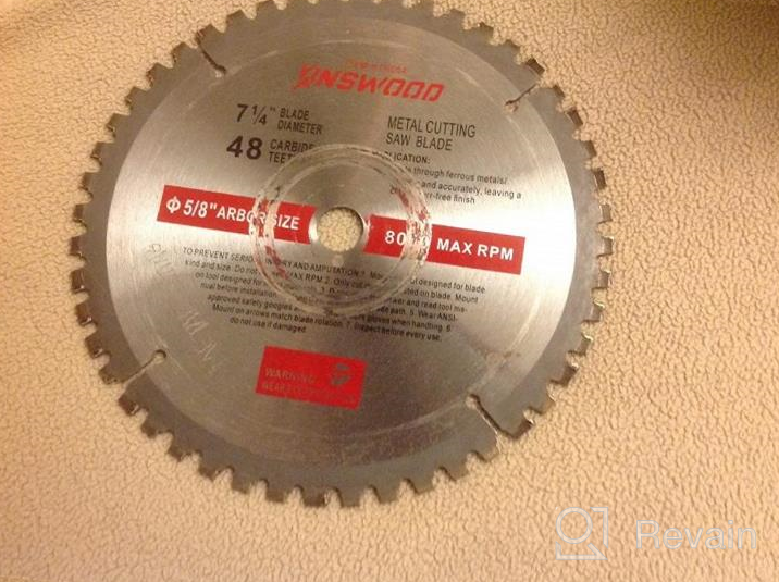 img 1 attached to Metal Cutting Saw Blade With Thin Kerf And Anti-Rust Coating For DeWalt, Makita, SKIL, Bosch Skil - Heavy Duty Finish Blade (4" 1 Pc) By Kinswood Circular Saw review by Briceston Criss