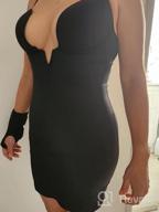 img 1 attached to Irisnaya Women Full Slip Under Dress Shapewear Bodysuit Tummy Control Body Shaper Built-In Bra U Plunge Slips Smooth Lingerie review by Julie Lorig