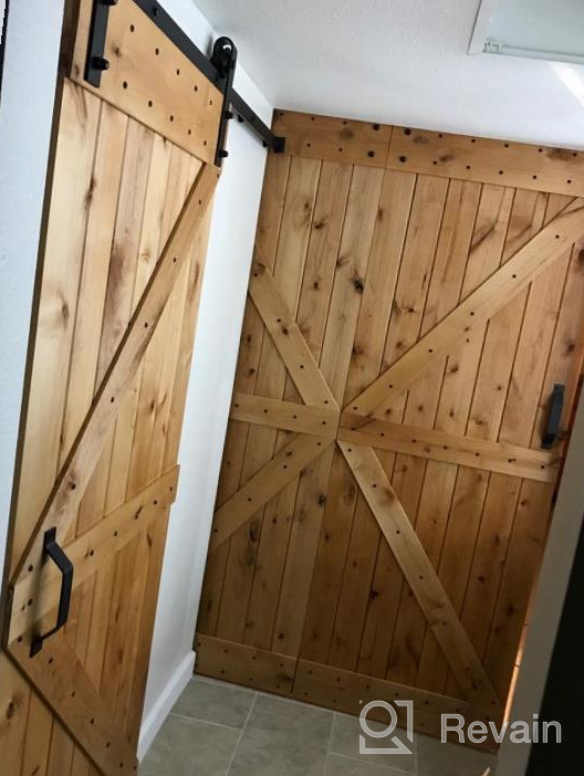 img 1 attached to 42X84 Rustic Hardwood Barn Door Slab - Unfinished Knotty Alder Solid Wood review by Ghostnote Azevedo