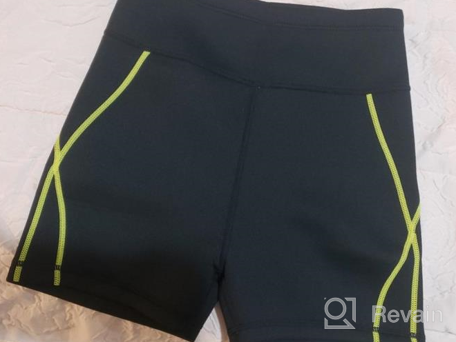 img 1 attached to Women'S Sauna Sweat Shorts For Weight Loss - Rolewpy Neoprene Hot Thermo Sport Capris With Pocket Slimming Workout Thigh Pants review by Joshua Beaule