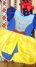 img 6 attached to IBAKOM/нарядная одежда принцессы для маленьких девочек, комбинезон + повязка на голову, летняя одежда, костюм для Хэллоуина, Рождества, дня рождения
