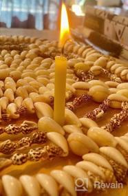 img 6 attached to Experience The Serenity Of Votprof 30'S 100% Pure Beeswax Taper Candles - Dripless, Smokeless, And Non-Toxic