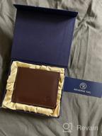 img 1 attached to 🧢 Genuine Leather Bifold Men's Accessories - Reverse Tag review by David Perry