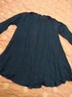 img 1 attached to Women'S 3/4 Sleeve Loose Fit Swing Tunic Tops Basic Tee Shirt review by Elizabeth Moore