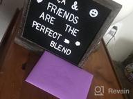 img 1 attached to Rustic Double Sided Felt Letter Board - Organize Your Space With 750 Precut Letters And Cursive Words For Home Or Office Display review by John Barnett