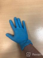 img 3 attached to Gloves Wally Plastic nitrile, 50 pairs, size S, color blue review by Gabriela Gole ᠌