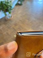 img 1 attached to 📇 Streamlined Leather Credit Card Sleeve with Aluminum Ejector review by Nick Walsh