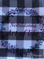 img 1 attached to Set Of 4 Thin And Durable Black & White Checker Placemats - 18"X13" Checked Design For Dining Table By Nobildonna review by Meghan Saylor
