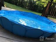 img 1 attached to Portable Foldable Pet Swimming Pool For Dogs And Cats - Indoor/Outdoor Bathing And Ball Pit - 42"X12" Size - Patent Pending review by Keith Martin
