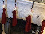 img 1 attached to Get Festive With Sattiyrch Knit Christmas Stockings - 4 Pack 18” Large Size For The Perfect Holiday Decor In Burgundy And Ivory White (Ivory) review by Julpikz Bellemy