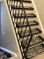 img 1 attached to Stylish & Safe: Sussexhome Carpet Stair Treads For Wooden Steps - 4-Pack Of Self-Adhesive, Pet & Kid-Friendly Indoor Treads To Prevent Slipping review by Jeremy Keller