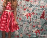 img 1 attached to BlackButterfly Kids 'Holly': Vintage Polka Dot 50's Girls Dress in Classic Style review by Michael Cox