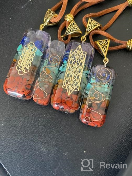 img 1 attached to 💎 Pingyongchang 7 Chakra Stones Necklace: Energize Your Body & Mind with Gemstone Healing Pendant review by Matt Travers