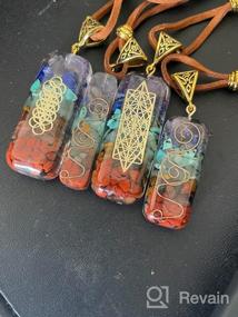 img 3 attached to 💎 Pingyongchang 7 Chakra Stones Necklace: Energize Your Body & Mind with Gemstone Healing Pendant