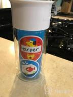 img 1 attached to Customizable Munchkin Miracle 360 Insulated Sippy Cup - Ideal For On-The-Go Kids, 9Oz, Green review by Jamie Sand