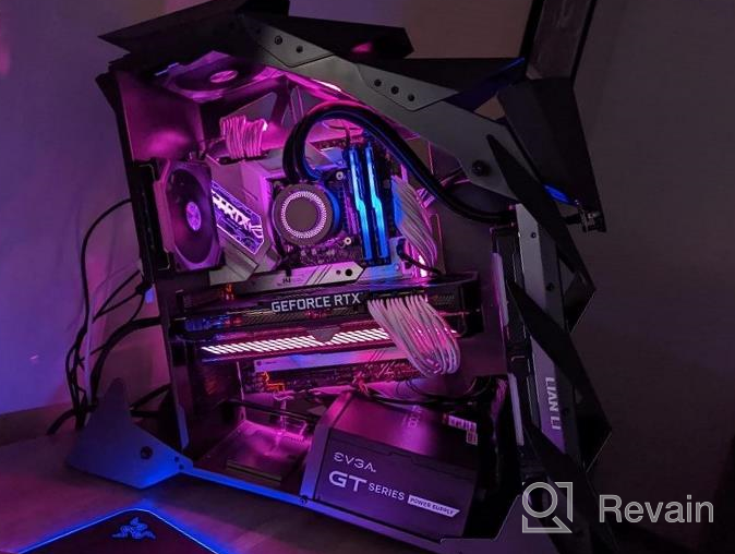 img 1 attached to Vetroo MESH6 Gaming Case - 6X ARGB Fans, Mesh Front & Tempered Glass Panel, Mid Tower ATX For Optimal PC Cooling review by Chad Gue