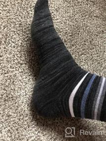 img 7 attached to Black Cotton Crew Dress Socks With Argyle, Striped, And Solid Ribbed Patterns For Men From USBingoshop