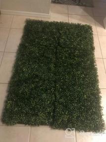 img 5 attached to ULAND 6Pcs 20"X20" Artificial Grass Wall Panels, Boxwood Hedges Mats For Greenery Backdrop Garden Privacy Screen Fence.