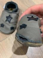 img 1 attached to YIHAKIDS Leather Toddler Moccasin Slippers for Boys' Shoes review by Josh Culotta