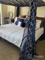 img 1 attached to Full Size YITAHOME Black Metal 4 Poster Canopy Bed Frame With Headboard, No Box Spring Needed! review by Cordany Grissom