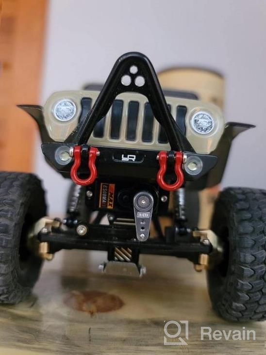 img 1 attached to INJORA RC Servo Steering With Mount Bracket And Arm For Axial SCX24 Upgrade Parts - Red review by Libby Walker