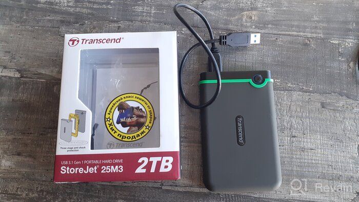 img 2 attached to Shock-Resistant Transcend StoreJet 25M3 USB 3.1 Slim Portable Hard Drive with 500GB Capacity review by Ahmad ᠌