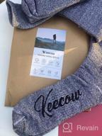 img 1 attached to Stay Warm And Cozy: KECCOW Merino Wool Crew Socks For All Season Adventures - 3 Pairs For Men And Women review by Micheal Wolf