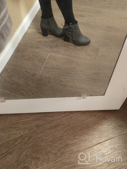 img 1 attached to 👢 TOETOS Chicago Chunky Heel Ankle Booties for Women review by Robert Smith