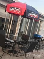 img 1 attached to Cinzano Red And Blue 6' Vinyl Patio Pole Umbrella By DestinationGear Heininger 1378 - Perfect Addition To Your Outdoor Space! review by Cheryl Guzman
