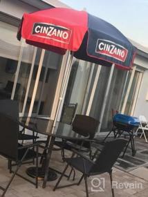 img 5 attached to Cinzano Red And Blue 6' Vinyl Patio Pole Umbrella By DestinationGear Heininger 1378 - Perfect Addition To Your Outdoor Space!