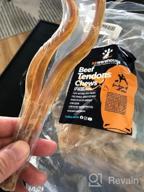 img 1 attached to K9Warehouse 6-Pack Of Single Ingredient Long Lasting Beef Tendon Chews For Dogs - Rawhide Alternatives For Small, Medium And Large Dogs (6”-11”) review by John Bones