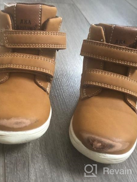 img 1 attached to 🍂 Autumn-flavored Apakowa Toddler Boots in Colorful Boys' Shoes Collection review by Justin Garcia