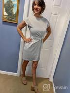 img 1 attached to Women'S Cotton T Shirt Dress - LaSuiveur Casual Bodycon Tie Waist Cap Sleeve review by Greg Bloom