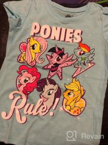 img 4 attached to 🦄 My Little Pony Girls' Toddler Best Friends Forever Tee: Short Sleeve Puff Perfection!