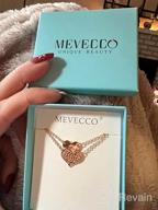 img 1 attached to Handmade 18k Gold Plated Dainty Gold Choker Necklace, Layered Heart Pendant with Arrow Bar, Long Layering Necklace for Women by MEVECCO review by John Souza
