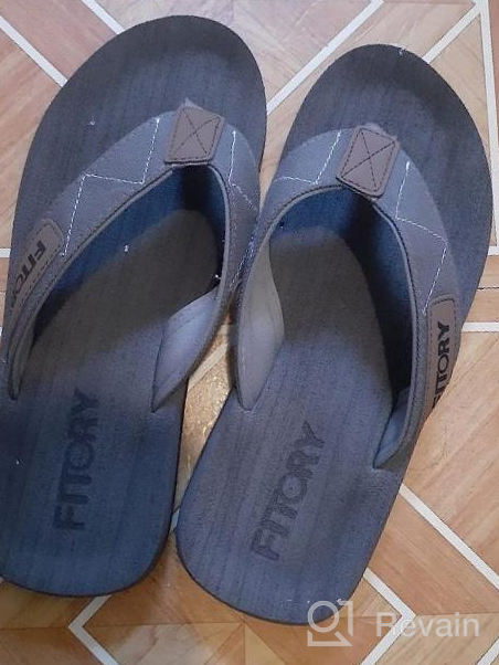 img 1 attached to Stay Comfortable And Stylish This Summer With FITORY Men'S Flip-Flops And Thongs review by Lucas Salgado