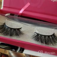 img 1 attached to 25Mm Dramatic Long Type 3D Mink Lashes - 100% Siberian Mink Fur Eyelashes For Natural Layered Effect, Reusable & Real Fake Eyelashes For Women (1 Pair E80) review by Mike Hernandez