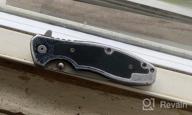 img 1 attached to Steinbrucke EDC Knife: 3.4'' Sandvik 14C28N Serrated Blade, G10 Aluminum Handle & Glass Breaker - Perfect Men Gift For Camping & Outdoor! review by Allan Ryser