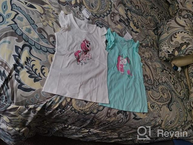 img 1 attached to 👚 Cotton T Shirts for Girls: Trendy Sleeve Shirts & Clothing Collection review by Melissa Jones